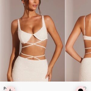 Oh Polly Embellished Set in White